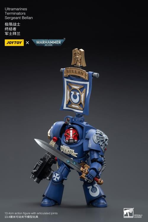 JoyToy Warhammer 40K Ultramarines Terminators Sergeant Bellan 1/18 Scale Action Figure - View 6