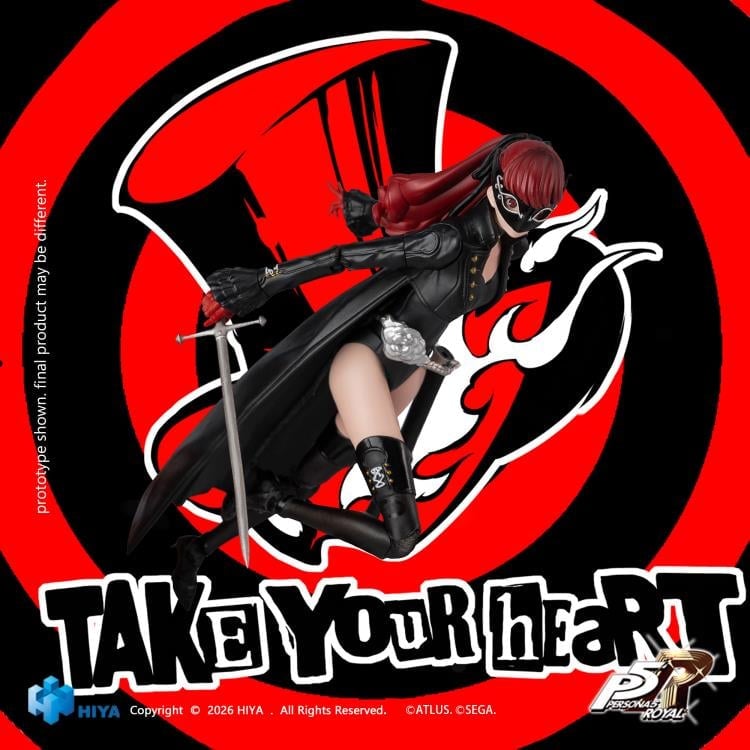 Hiya Toys Persona 5 Royal Exquisite Basic Violet Kasumi Yoshizawa 1/12 Scale Action Figure - View 5