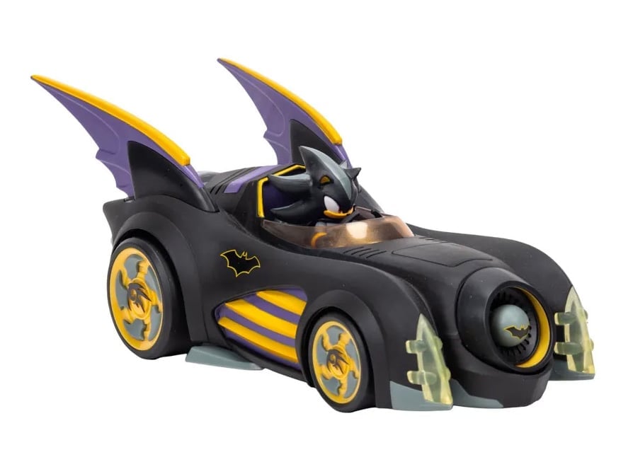 Jakks Pacific DC Comics x Sonic the Hedgehog Batmobile and Shadow as Batman Set - View 6