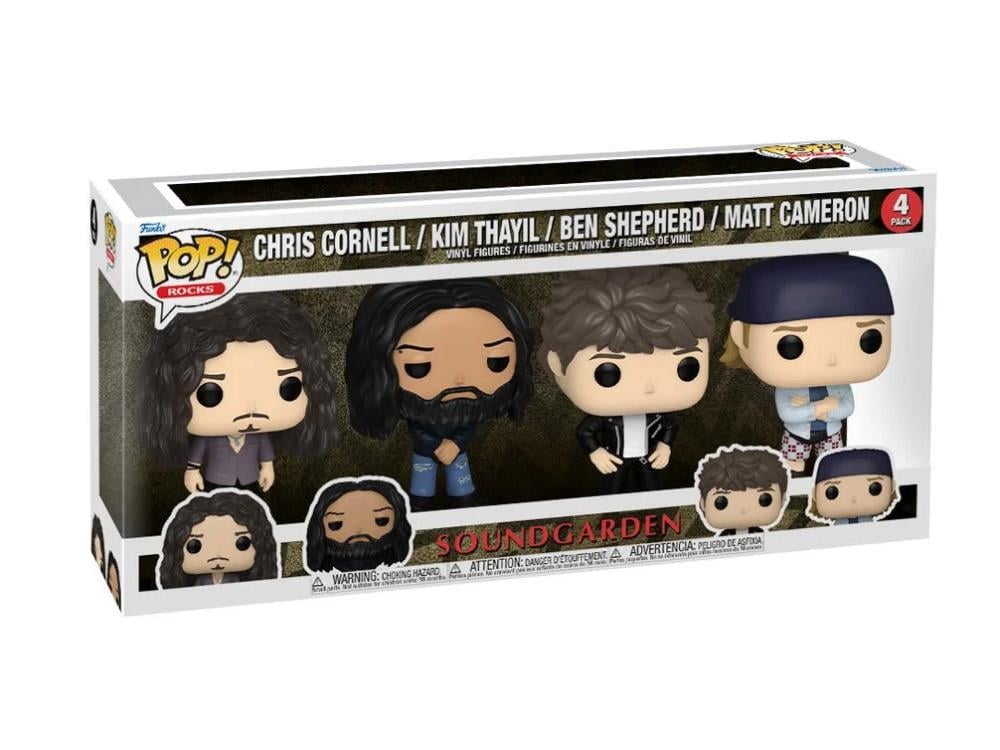 Funko Pop! Rocks Soundgarden Four-Pack with Chris Cornell, Kim Thayil, Ben Shepherd and Matt Cameron - View 3