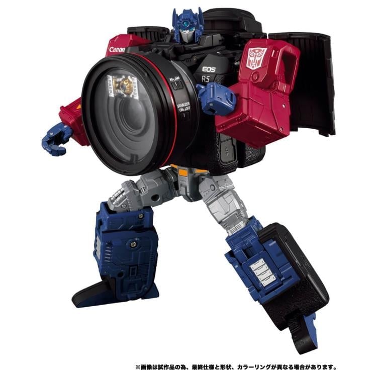 Takara Tomy Transformers Collaborative Canon x Transformers Optimus Prime R5 7.9-Inch Figure - View 3