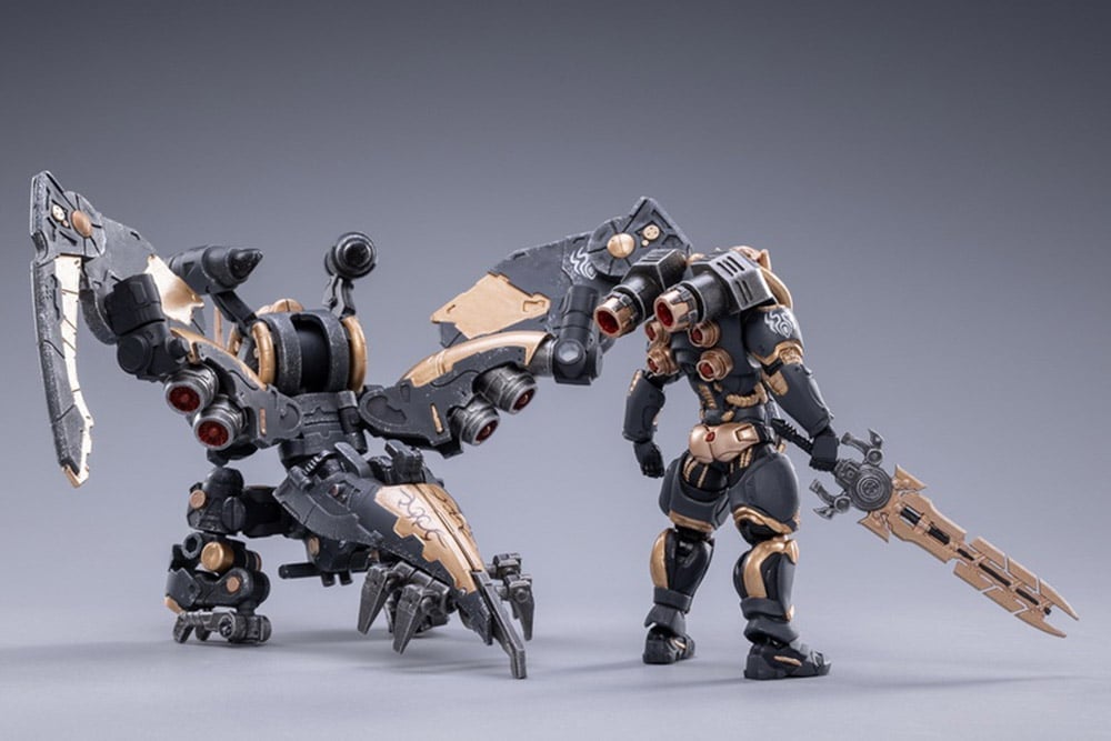 JoyToy Battle for the Stars Saluk Flame Dragon Cavalry Shadow 1/18 Scale Set - View 7