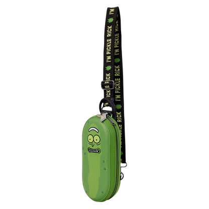 Loungefly Rick and Morty Pickle Rick Sling Bag, Polyurethane - View 3
