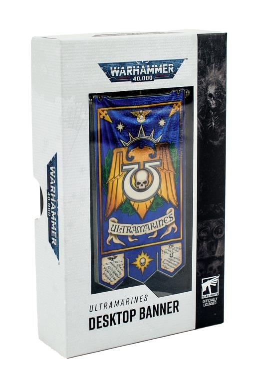 AAA Merchandise Warhammer 40,000 Ultramarines Metal Desktop Banner - View 4
