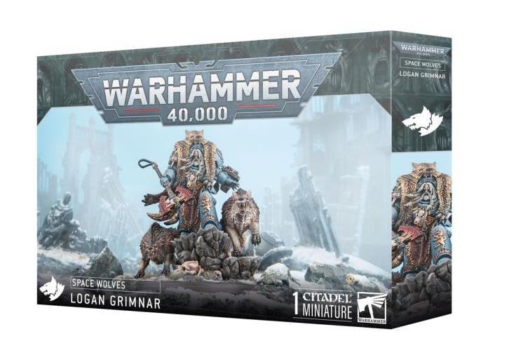 Games Workshop Warhammer 40,000 Space Wolves Logan Grimnar Citadel Plastic Miniature - View 6