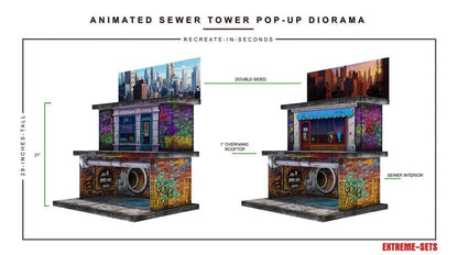 Extreme-Sets Animated Sewer Tower 1/12 Scale Pop-Up Diorama from the Multiverse Collection - View 7