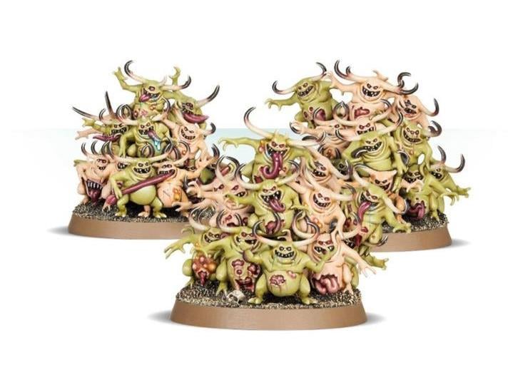 Games Workshop Warhammer Age of Sigmar Maggotkin of Nurgle Nurglings Citadel Miniatures Set - View 3