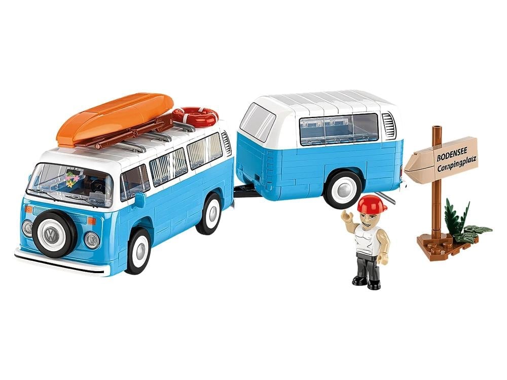 COBI Volkswagen Camper Van 1/35 Scale Building Block Set 5.9-Inch - View 2