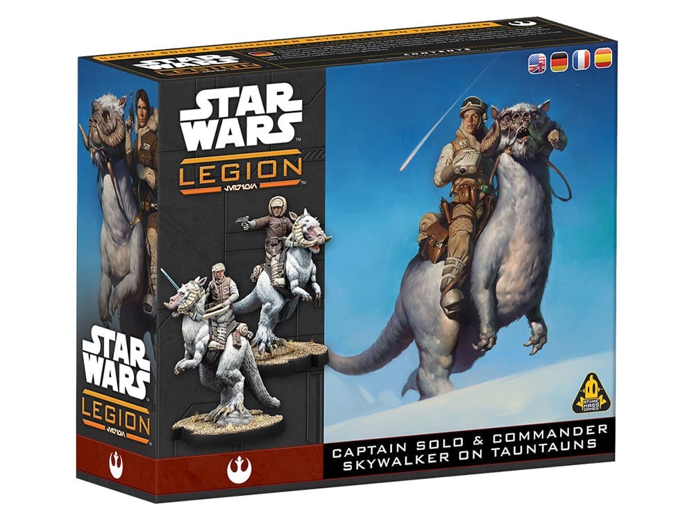 Atomic Mass Games Star Wars: Legion Captain Solo and Commander Skywalker on Tauntauns Expansion Miniatures - View 2