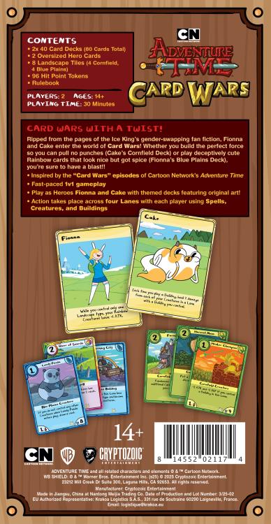 Cryptozoic Adventure Time Card Wars Collector's Pack Fionna vs. Cake Card Game Set - View 7