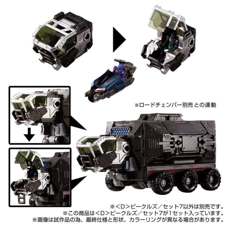 Takara Tomy Diaclone D-07 <D> Vehicles Wave 7 Exclusive Set 1/60 Scale - View 8