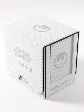 Gamegenic Star Wars: Unlimited Twin Suns White and Black Deck Pod in Hexafyber Material