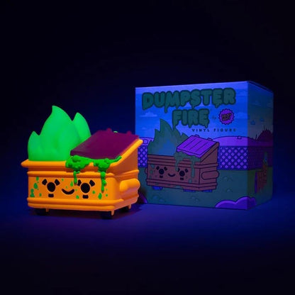 100% Soft Dumpster Fire Toxic Waste Radioactive Orange Edition 3.5-Inch Vinyl Figure - View 12