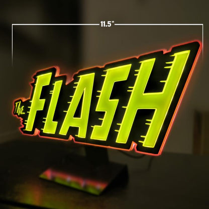 Brandlite DC Classics DC Comics The Flash Retro LED Logo Sign (5-Inch) - View 7