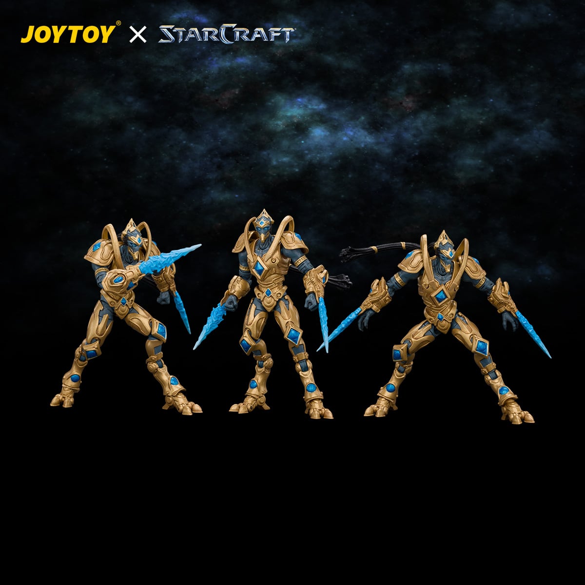 JoyToy StarCraft Protoss Zealot 1/25 Scale 4-Inch Action Figure Set - View 9