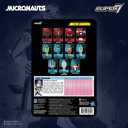 Super7 Micronauts ReAction+ Time Traveler (Translucent Clear) Action Figure - View 4