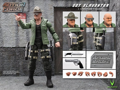 Valaverse Action Force Sgt. Slaughter 1/12 Scale 6-Inch Plastic Figure - View 2