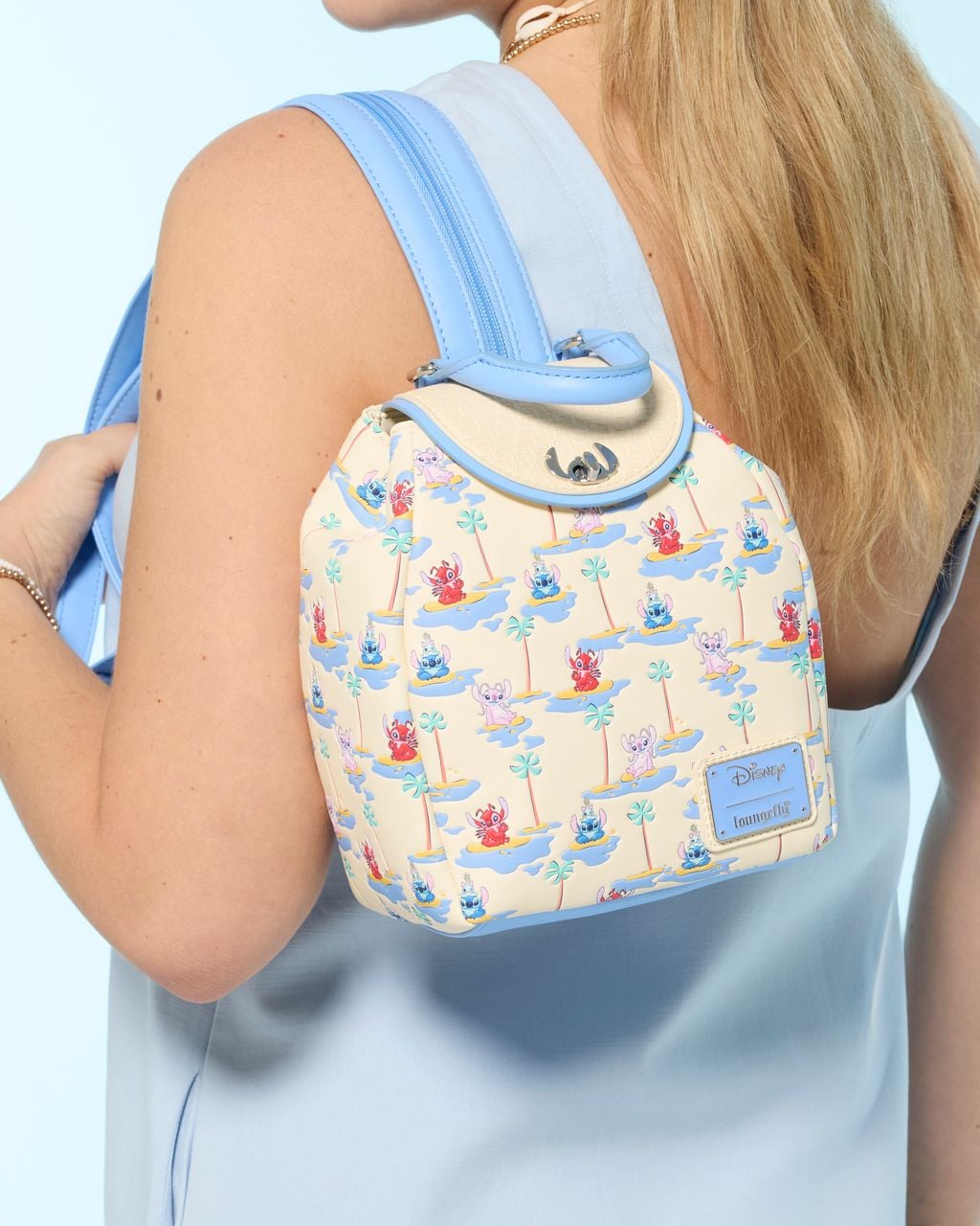 Loungefly Lilo & Stitch Angel, Stitch, & Leroy Micro Mini Backpack 8.25-Inch - View 7