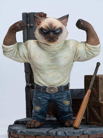 JxK.Studio Gangster Cat Enforcer Rocky 6-Inch Resin Figure