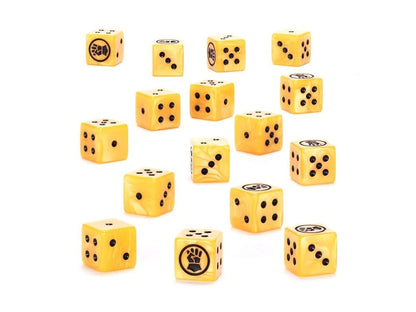 Games Workshop Warhammer 40,000: Imperial Fists Acrylic Dice Set - View 2