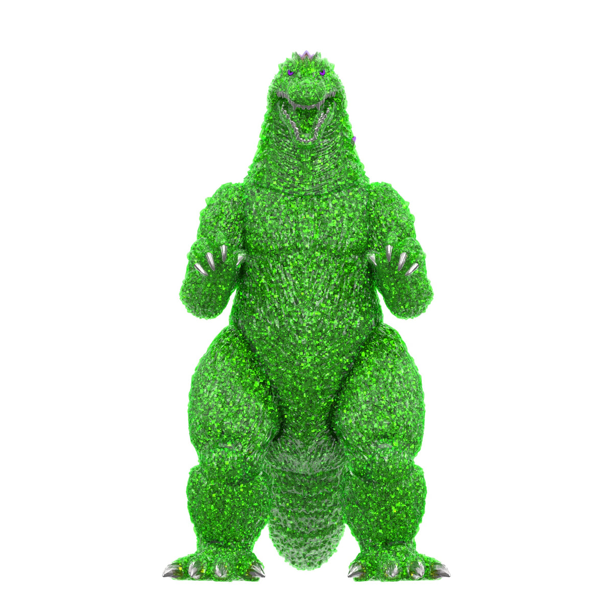 Super7 Toho Super Kaiju Color Shock Godzilla (2002) Glitter Green 5.5-Inch Action Figure - View 3
