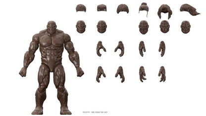 BigBadWorkShop Project Atlas (Brown Ver.) 1/12 Scale Customizing Action Figure, 9-Inch - View 7