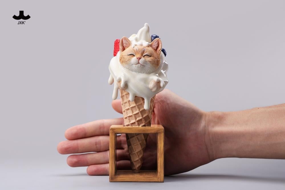 JxK.Studio Kitty Cone Cat Figure, 7-Inch Resin Display Piece - View 11