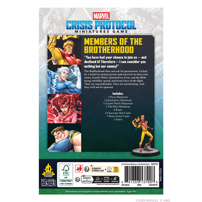 Atomic Mass Games Marvel: Crisis Protocol Members of the Brotherhood Affiliation Pack Miniatures - View 3