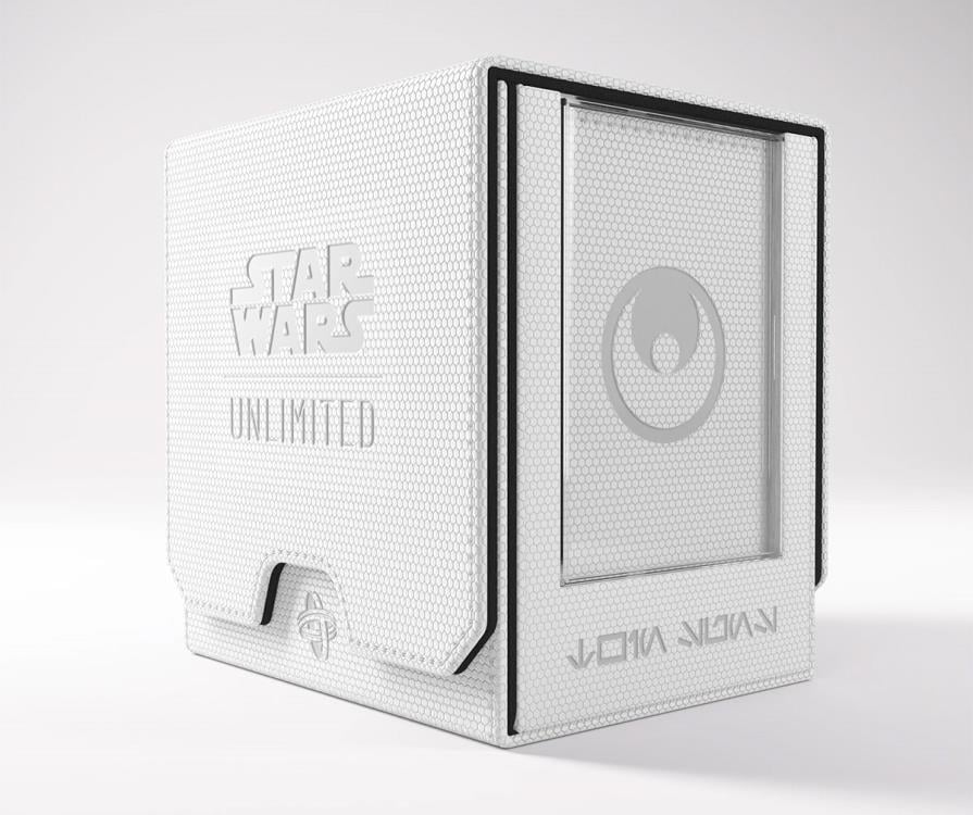 Gamegenic Star Wars: Unlimited Twin Suns White and Black Deck Pod in Hexafyber Material - View 3