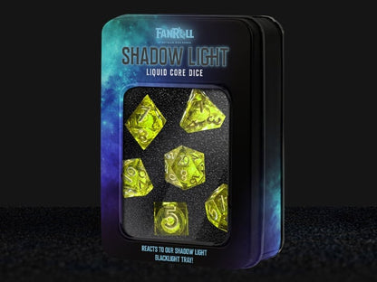 FanRoll Elixir Liquid Core Shadow Light Acrylic Dice Set - View 2