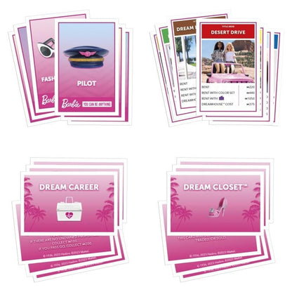 Hasbro Monopoly Barbie Edition Property-Trading Board Game - View 7