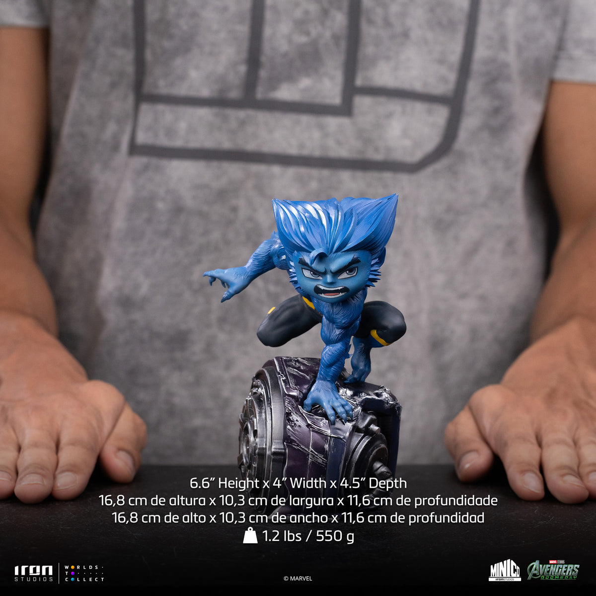 Iron Studios Avengers: Doomsday MiniCo Beast PVC Figure - View 7