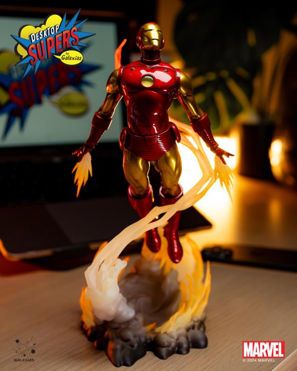 Galaxias Marvel Desktop Supers Iron Man (Classic Edition) 1/8 Scale PVC Figure, 12-Inch - View 3