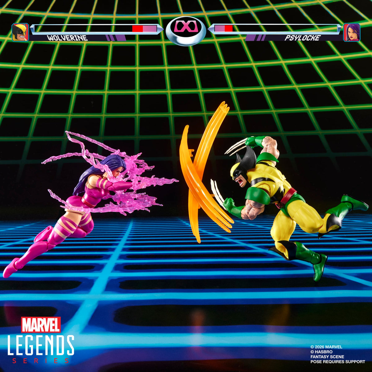 Hasbro Marvel Legends Gamerverse Wolverine vs. Psylocke Action Figure Two-Pack - View 13