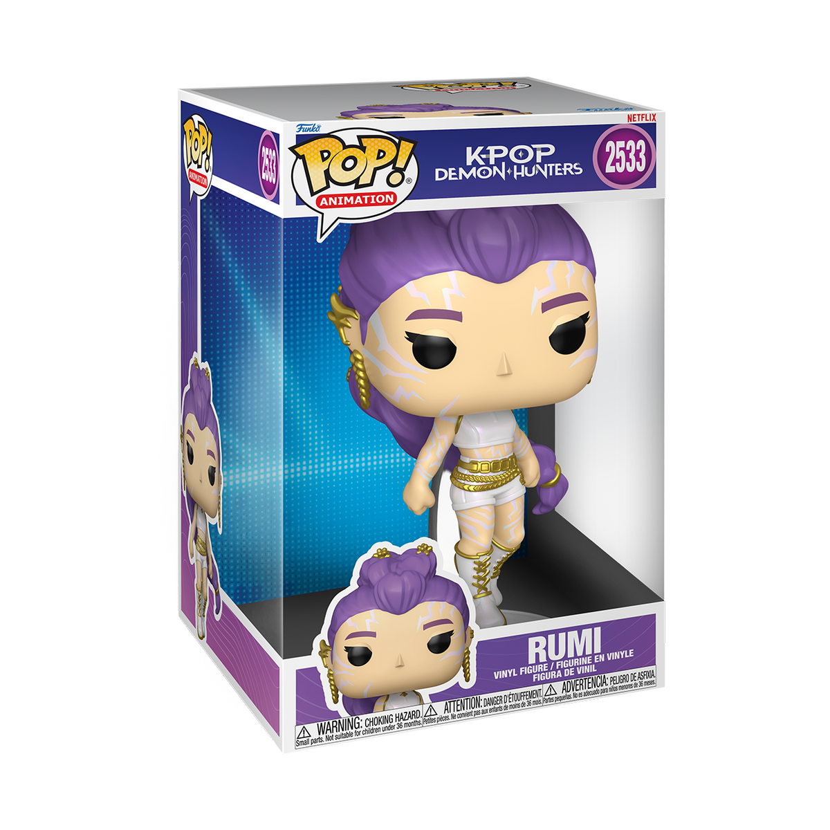 Funko Pop! Jumbo KPop Demon Hunters #2533 Rumi 10-Inch Vinyl Figure - View 3