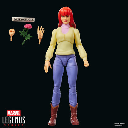 Hasbro Spider-Man: The Animated Series Marvel Legends Retro Collection Mary Jane Action Figure - View 7