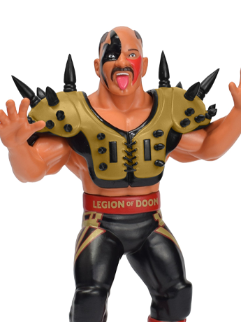 Major Big Rubber Guys Road Warrior Hawk (Gold) 8-Inch Wrestling Figure