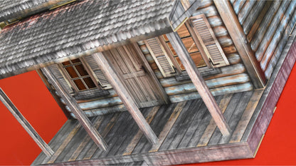 Extreme-Sets Multiverse Collection Log Cabin 1/12 Scale Pop-Up Diorama (14-Inch) - View 12
