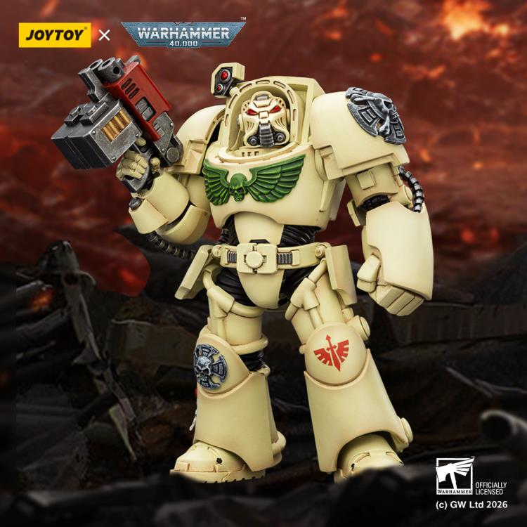 JoyToy Warhammer 40,000 Dark Angels Deathwing Terminator (Ver. 2) with Power Fist and Storm Bolter 1/18 Scale Action Figure - View 3