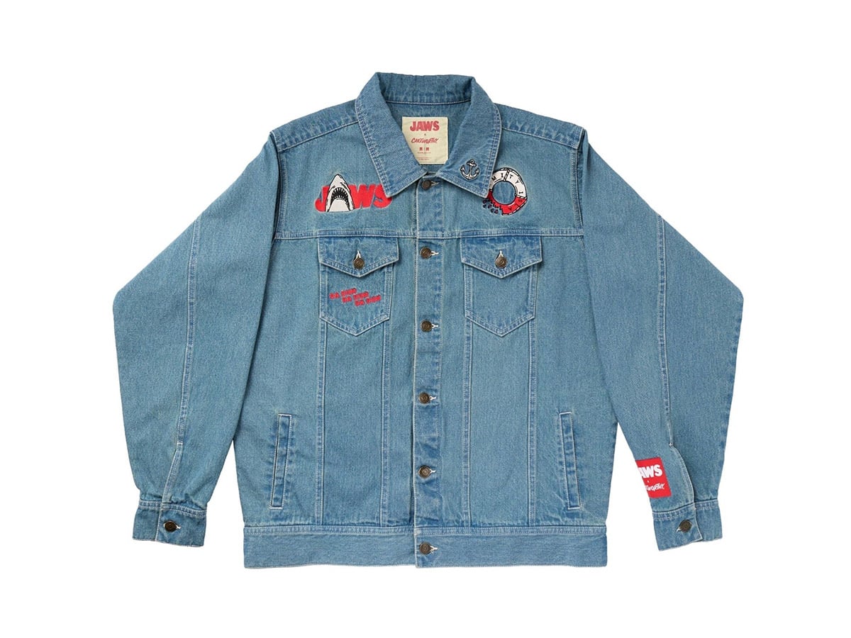 Cakeworthy Jaws Denim Jacket Apparel Featuring Jaws Design - View 3