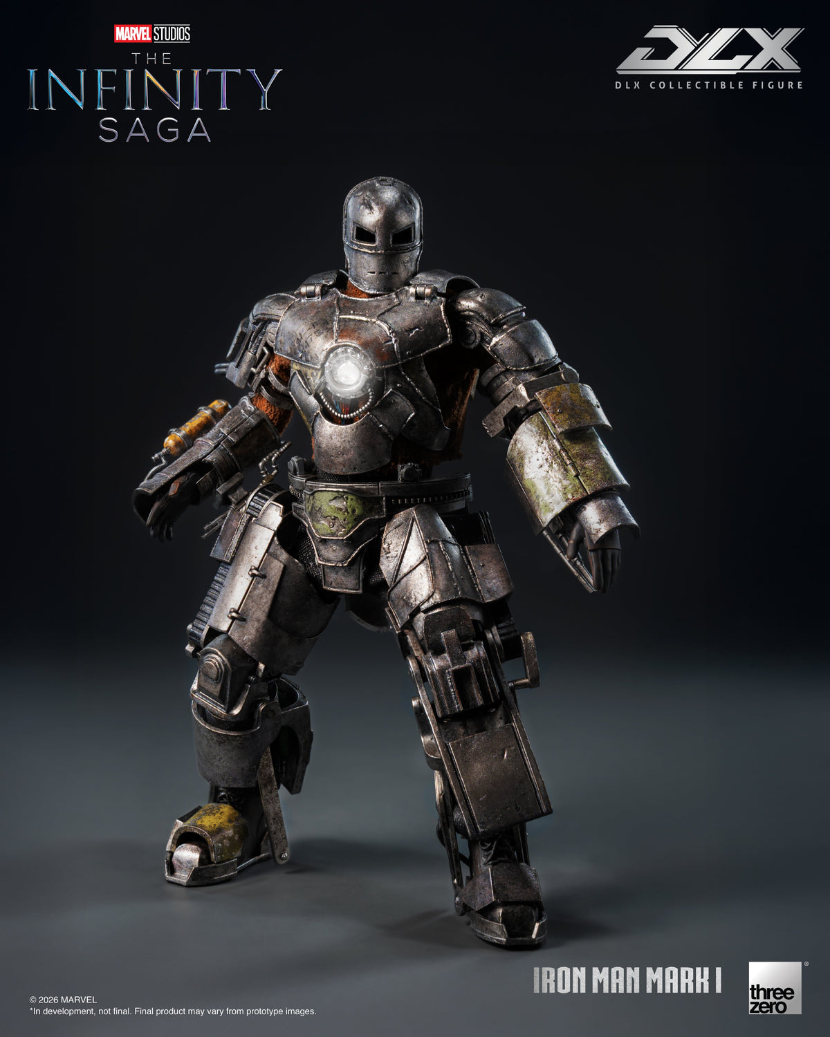 threezero Marvel Infinity Saga DLX Iron Man Mark 1 1/12 Scale 7-Inch Action Figure - View 3