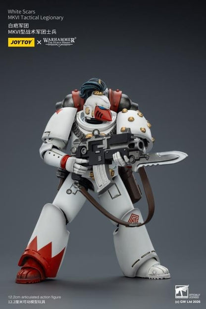 JoyToy Warhammer The Horus Heresy White Scars MKVI Tactical Legionary 1/18 Scale Action Figure - View 10