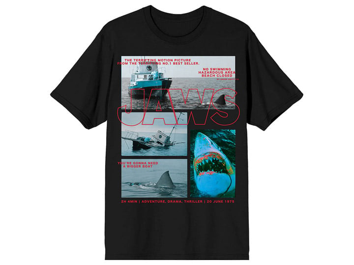Bioworld Merchandising Jaws Mix Block Cotton T-Shirt - View 2