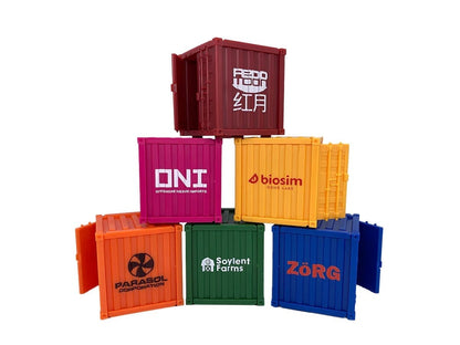 Monster Fight Club Monster Scenery Cargo Containers (Short Ver.) Game-Ready Tabletop Scenery Set - View 2