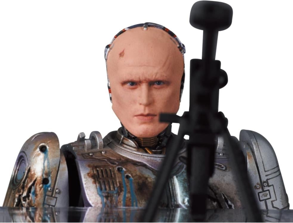 Medicom Toy MAFEX No.192 RoboCop (1987) Murphy Head Damaged Ver. Action Figure, 6.3-Inch - View 12