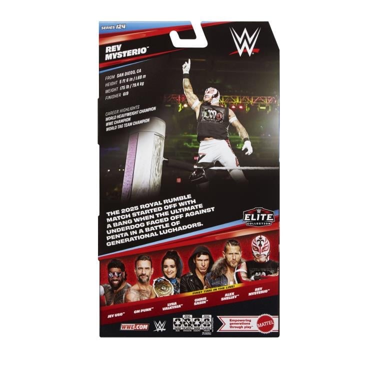 Mattel WWE Elite Collection Series 124 Rey Mysterio Action Figure - View 9