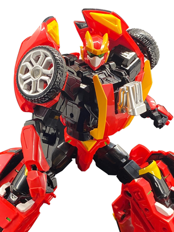 SAMG Metal Cardbot Red Blitz Collectible Plastic Action Figure Toy