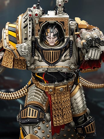 JoyToy Warhammer The Horus Heresy Iron Warriors Perturabo, Primarch of the IVth Legion 1/18 Scale Action Figure (7-Inch)