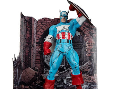 McFarlane Toys Marvel Comics Captain America (The Amazing Spider-Man #323) 1/6 Scale Action Figure - View 2