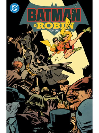 DC Comics Batman and Robin: Year One Hardcover Comic Book with Batman, Robin and Two-Face